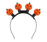 Boland 72328 - Diadema LED calabaza incl. batería, diadema para el pelo para disfraces, Halloween y carnaval, calavera