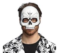 Boland 72368 - Máscara calavera, máscara de carnaval para disfraces, Halloween, carnaval y fiestas temáticas