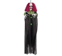 Boland 73047 - Payaso Colgante de Terror, tamaño 130 cm, Ojos Brillantes y Sonido, Funcionamiento con Pilas, Esqueleto, decoración, decoración Colgante, Halloween, Carnaval, Fiesta temática