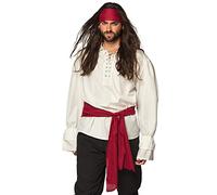 Boland 74125 - Juego de diadema y faja, diseño de pirata, color burdeos para adultos, pañuelo para la cabeza, cinturón, ladrón, corsario, carnaval, fiesta temática, Halloween, Carnaval
