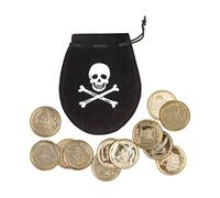 Boland 74300 - Bolsa Pirata con 12 doblones, diámetro 4 cm