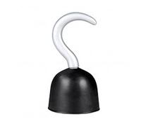 Boland 74306 - Gancho Pirata, tamaño 19 x 9 cm, Color Negro y Plateado, plástico, Medieval, corsario, Marinero, Carnaval, Halloween, Fiesta temática
