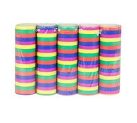 Boland 76050 - Serpentinas 5 colores, 5 piezas, longitud 400 cm cada una, ignífugas, multicolor, coloridas, carnaval, cumpleaños, decoración, discoteca, fiesta de cumpleaños infantil