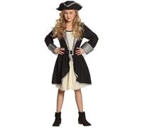 Boland 82282 - Disfraz infantil de pirata Tracy, para niñas de 10 a 12 años, aprox. 140-158 cm, sombrero, vestido, cinturón, disfraz de pirata, bucanero, fiesta temática, carnaval