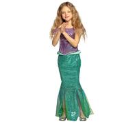 Boland 82296 - Children's Mermaid Costume Long Dress and Tiara for Girls with Se