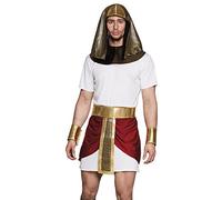 Boland 83858 - Set de disfraz Tutankamon para adulto, talla M/L, disfraz con tocado, cuello, tunica, cinturon y brazaletes, disfraces hombre