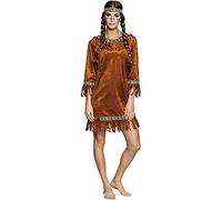 Boland 83873 - Disfraz de india para adulto, talla M, vestido y diadema, india, salvaje oeste, disfraz, carnaval, fiesta de lema