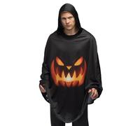 Boland 84336 - Poncho Calabaza, capa para Halloween, carnaval y disfraces, túnica para adultos