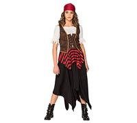 Boland 84557 - Disfraz de pirata Tornado, vestido, corsé, pañuelo para la cabeza, pirata libre, disfraz, carnaval, fiesta temática