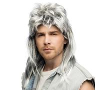 Boland - 85091 - Peluca para adultos, peinado mullet de pelo sintético para festivales o carnaval, accesorios para disfraces