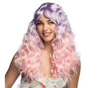 Boland - 85094 - Peluca para adultos, peinado con degradado de color de pelo sintético para festivales, carnaval, accesorios para disfraces de carnaval