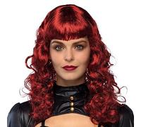 Boland 85716 - Peluca Lady Steampunk, roja, pelo sintético con rizos, accesorios para disfraces, carnaval, fiesta de lema