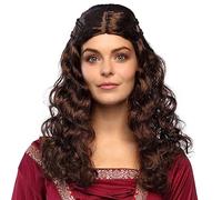 Boland 85717 - Peluca damisela, pelo sintetico castaño con rizos, accesorios para disfraces de carnaval, carnaval, fiesta lema