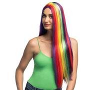 Boland 85719 - Peluca arco iris para adultos, peinado de pelo sintético para fiestas temáticas, festivales del orgullo o carnaval, accesorio para disfraces