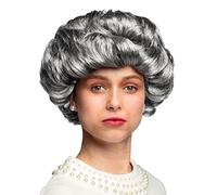 Boland 85721 - Peluca para Adulto, Elizabeth, Gris, Talla única, con rizos, Fiesta temática, Fiesta temática, Carnaval
