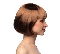 Boland - peluca de cabaret, longitud media, bob con flequillo, pelo sintético, peinado, fiesta temática, carnaval, fiesta temática, disfraz, disfraz