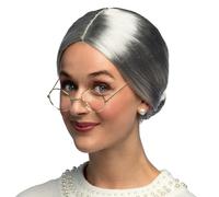 Boland 86180 - Peluca Granny para adultos, peinado de abuela de pelo artificial para disfraces de carnaval, carnaval y fiestas temáticas