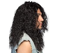 Boland 86411 - Peluca de adulto Mick, negra, talla única, fiesta de los 80, carnaval, Fiesta temática, fiesta de lema