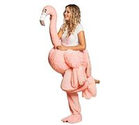 Boland 88093 - Disfraz de Flamenco de Peluche para Montar en Forma de Flamenco (Talla única), Color Rosa