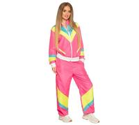 Boland 88530 - Disfraz de chándal de los años 80 con bolsillos, chaqueta y pantalón, traje de campamento, traje de jogging, despedida de soltero, estilo retro, atletas, fiesta temática, carnaval