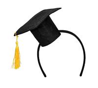 Boland 90610 - Diadema con sombrero de médico, diadema con mini sombrero, sombrero de estudiante, graduación, tocado, disfraz, carnaval, fiesta temática