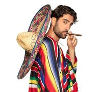 Boland 95413 - Sombrero Enrique, 70 cm, sombrero para un disfraz de México, mexicano, gaucho, carnaval, fiesta temática