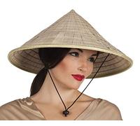 Boland 95453 Sombrero oriental Chino Sombrero Arroz Constructor de Paja Carnaval Disfraz Fiesta Temática Beige