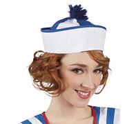 Boland 95804, Gorro Marino, Tamaño Surtido 57/59, Color Blanco/ Azul Marino