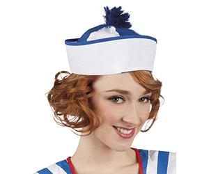 Boland 95804, Gorro Marino, Tamaño Surtido 57/59, Color Blanco/ Azul Marino