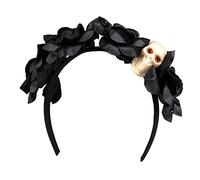 Boland 97007 - Diadema Día de los Muertos, diadema de calavera con flores, Día de los Muertos, fiesta mexicana, accesorio para disfraces, disfraz de Halloween, carnaval, fiesta temática