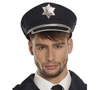 Boland 97049 - Gorra de policía, tocado, sombrero, sheriff, ayudante del sheriff, accesorio de disfraz, disfraz, carnaval, fiesta temática, JGA