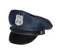 Boland 97053 - Gorro de policía para niños, sombrero, policía, sheriff, delegado, accesorio de disfraz, carnaval, fiesta temática