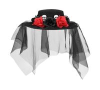 Boland - 97089 - Sombrero de Llorona con velo para disfraces, Halloween y carnaval, Dia de los Muertos, Dia de la Muerte Mexico