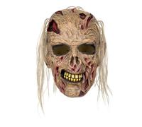 Boland 97609 - Máscara de cabeza zombi de látex con pelo, máscara de terror para disfraces, Halloween y carnaval, calavera