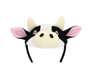 Boland - 99910 - Diadema de vaca de felpa, diadema para adultos y niños, tocado, accesorio para disfraces o fiestas temáticas