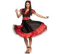 Boland - Bailaora Flamenca, disfraz adulto, vestido, cinturón y accesorios pelo, español, conjunto, carnaval, fiesta temática, EK, Mundial
