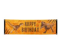 Boland - Banner T-Rex, 150 x 80 cm, decoración para fiestas temáticas y cumpleaños, decoración colgante