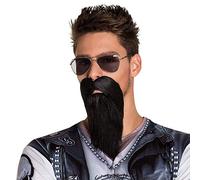 Boland - Barba artificial, accesorio, maquillaje, bigote, disfraz, carnaval, fiesta de disfraces, JGA, Halloween