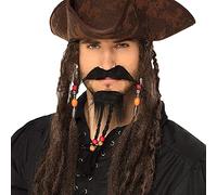 Boland - Barba, autoadhesivo, poliéster, accesorio, maquillaje, disfraz, carnaval, fiesta temática