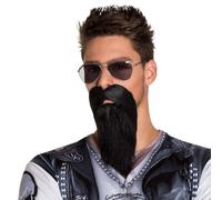 Boland - Barba, Autoadhesivo, poliéster, Accesorios, Maquillaje, Bigote, Carnaval, Disfraz, Fiesta temática