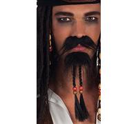Boland - Barba, autoadhesivo, poliéster, accesorio, maquillaje, disfraz, carnaval, fiesta temática