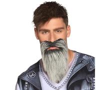 Boland - Barba artificial, accesorio, maquillaje, bigote, accesorios para carnaval, disfraces, fiesta temática, JGA, Halloween