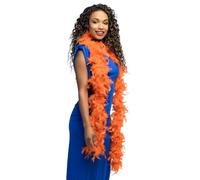 Boland - Boa de pluma para disfraz, 180 cm, color naranja (52706)