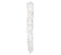 Boland-29688 Boa de Plumas Glamour, sólido, color blanco-oro, Talla única (Ciao Srl 29688)