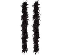 Boland - Boa de plumas, colores a elegir, longitud aprox. 180 cm, accesorio de disfraz, charlestón, años 20, flapper, carnaval, fiesta temática (Paquete de 2)