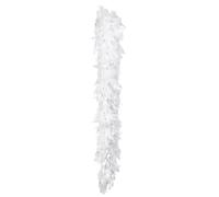 Boland-29283 Boa de Plumas Glamour, color plata-blanco, Talla única (Ciao Srl 29283)