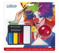 Boland BOL45064 45064 Clown Makeup Set Unisex Adult Multicolou (Importación USA)