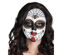 Boland - BOL97521 Miss Dia De Los Muertos Máscara, Blanco, Talla Única