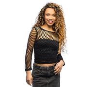 Boland - Camiseta elástica de rejilla para mujer