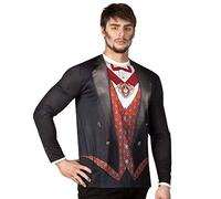 Boland Camiseta fotorealista Skeleton Vampiro L negro/rojo